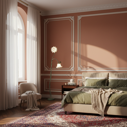 Kwietna lampa podłogowa LED