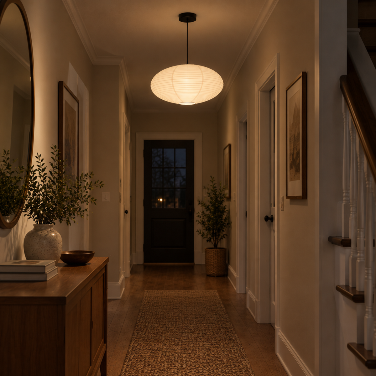 Wabi Paper LED Ceiling Light - White