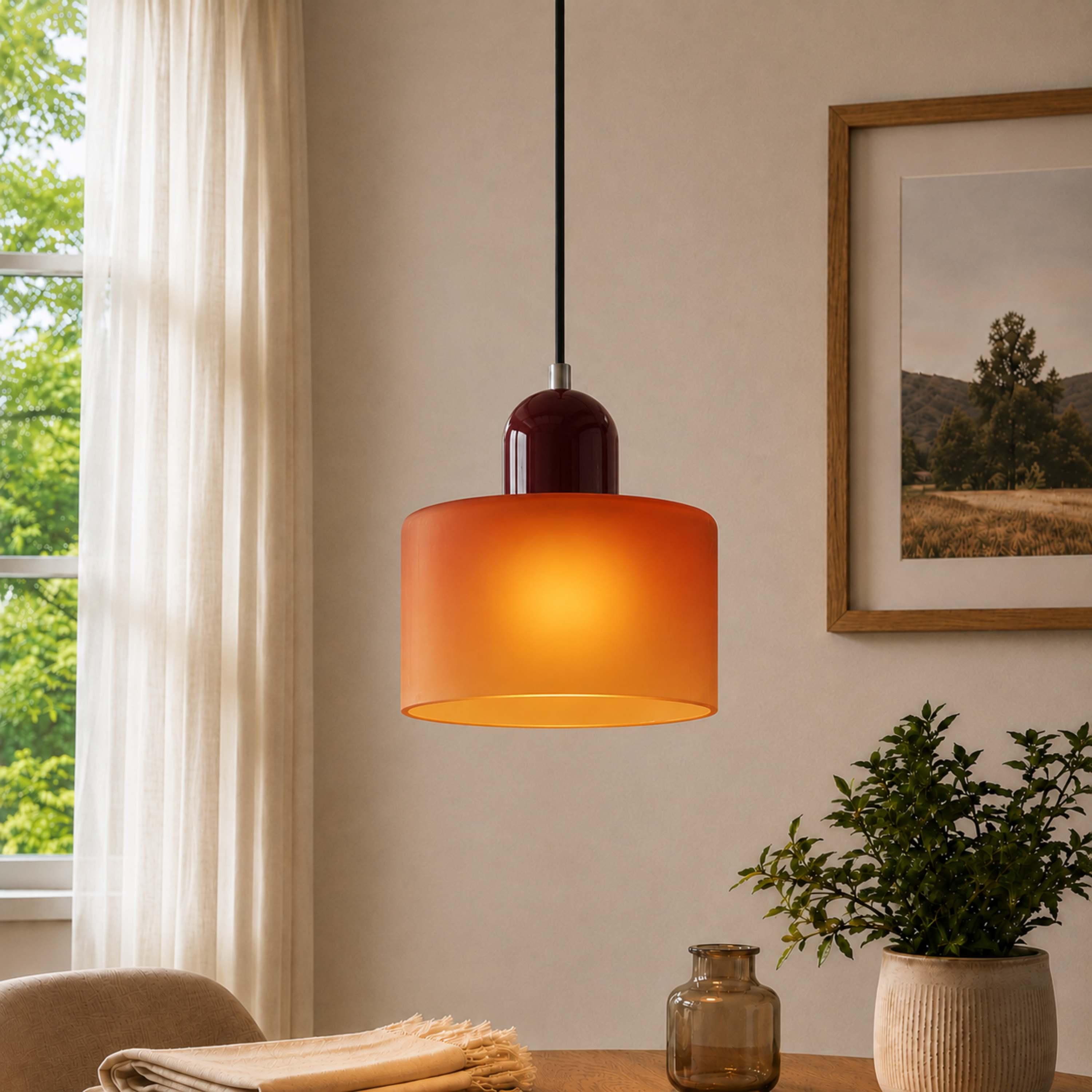 Halo Glass Pendant Light
