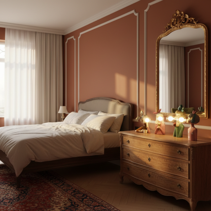 Dekoracyjna Lampa Stołowa z Figurą