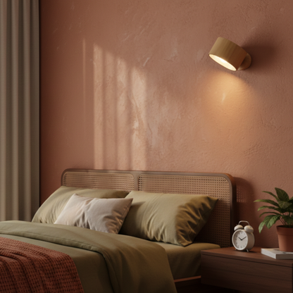 Bezprzewodowa samoprzylepna minimalistyczna lampa ścienna