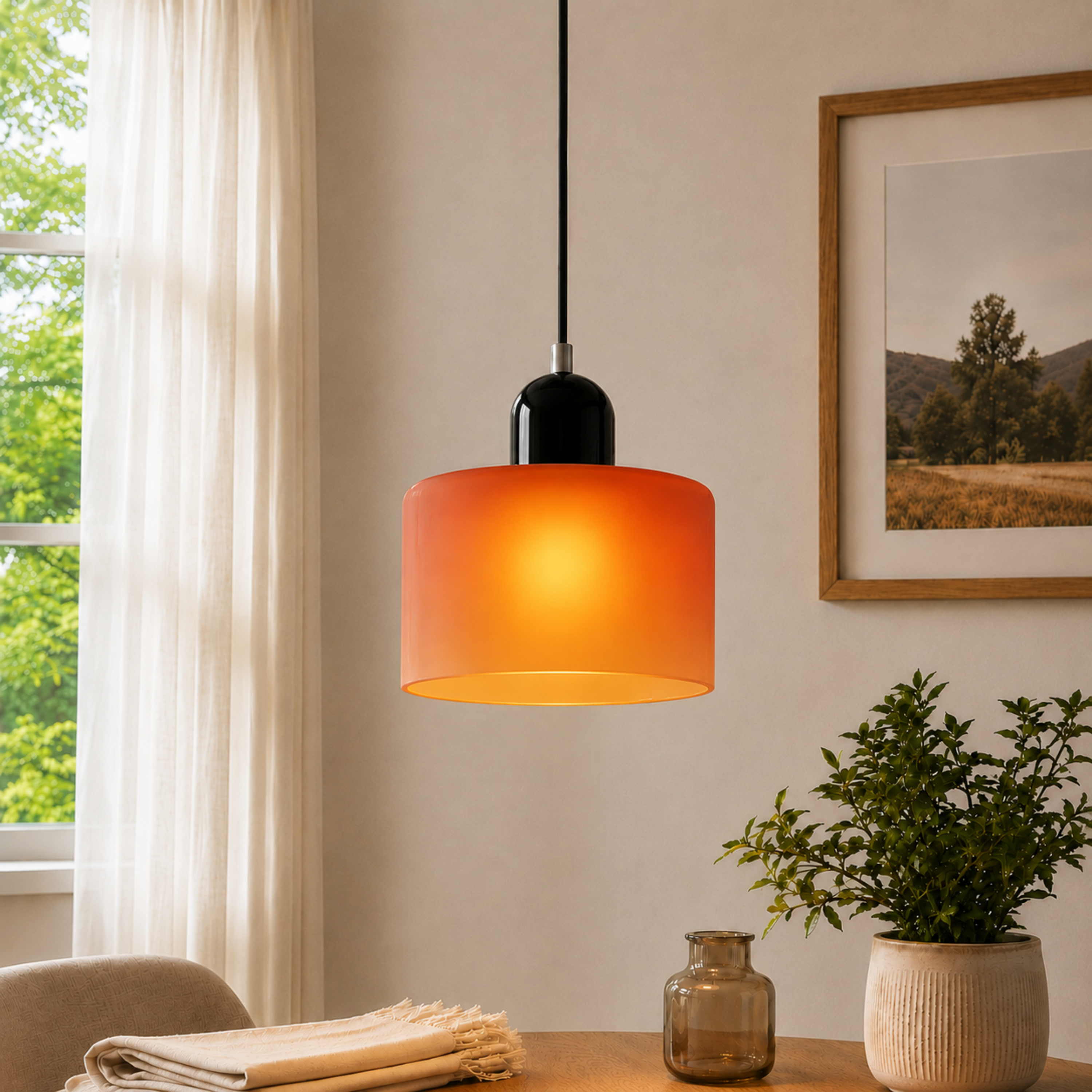 Halo Glass Pendant Light