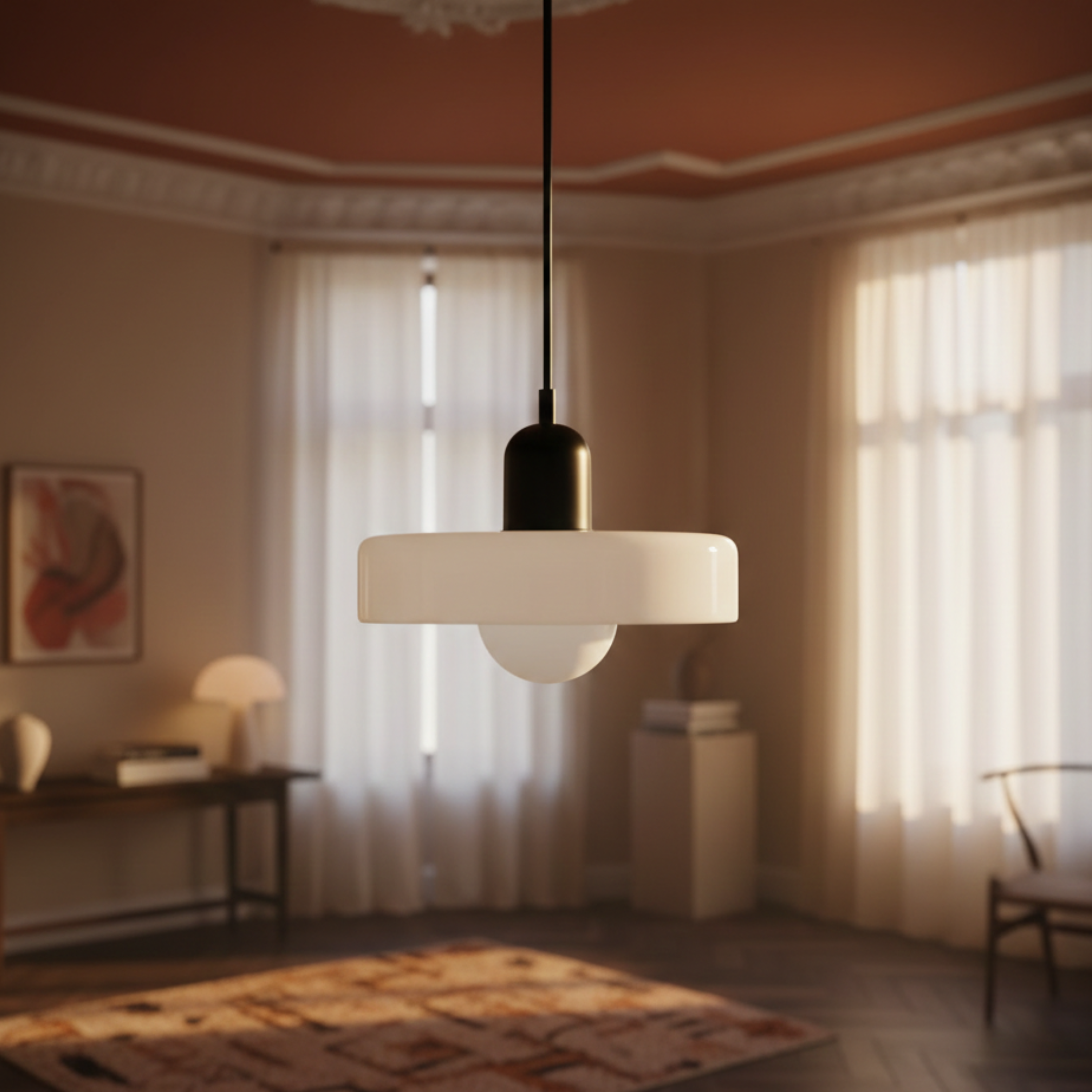 Nordycka szklana lampa wisząca