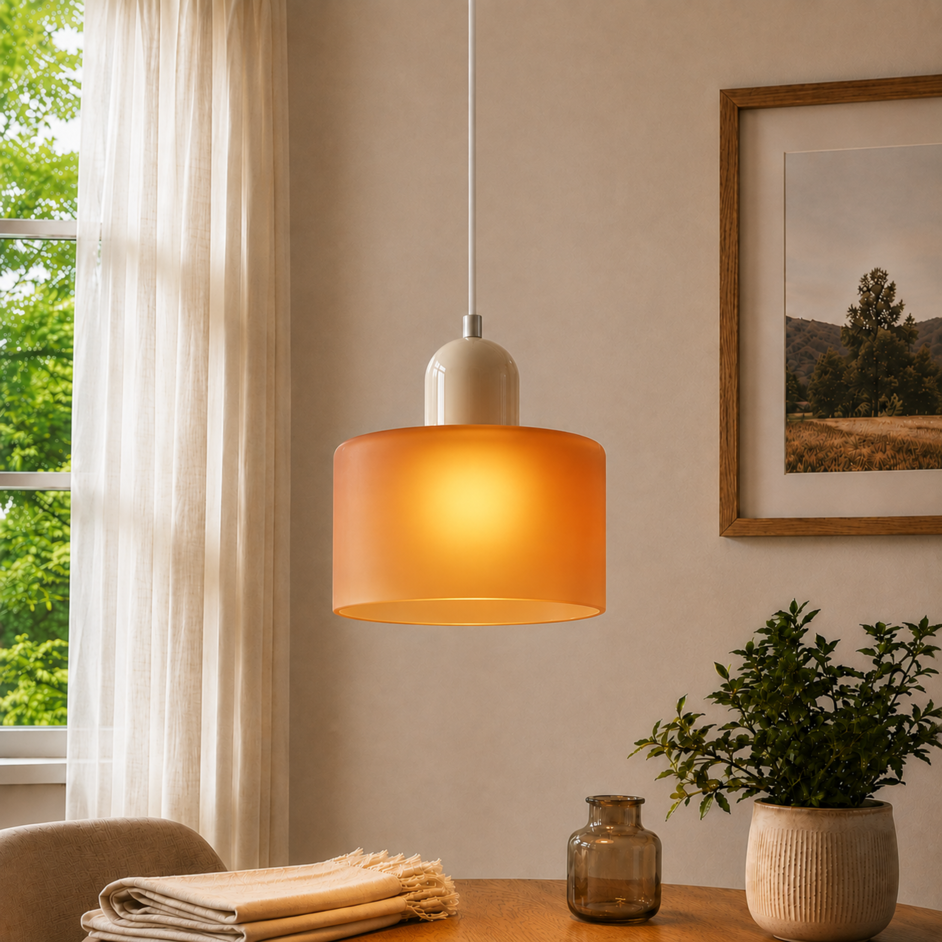 Halo Glass Pendant Light