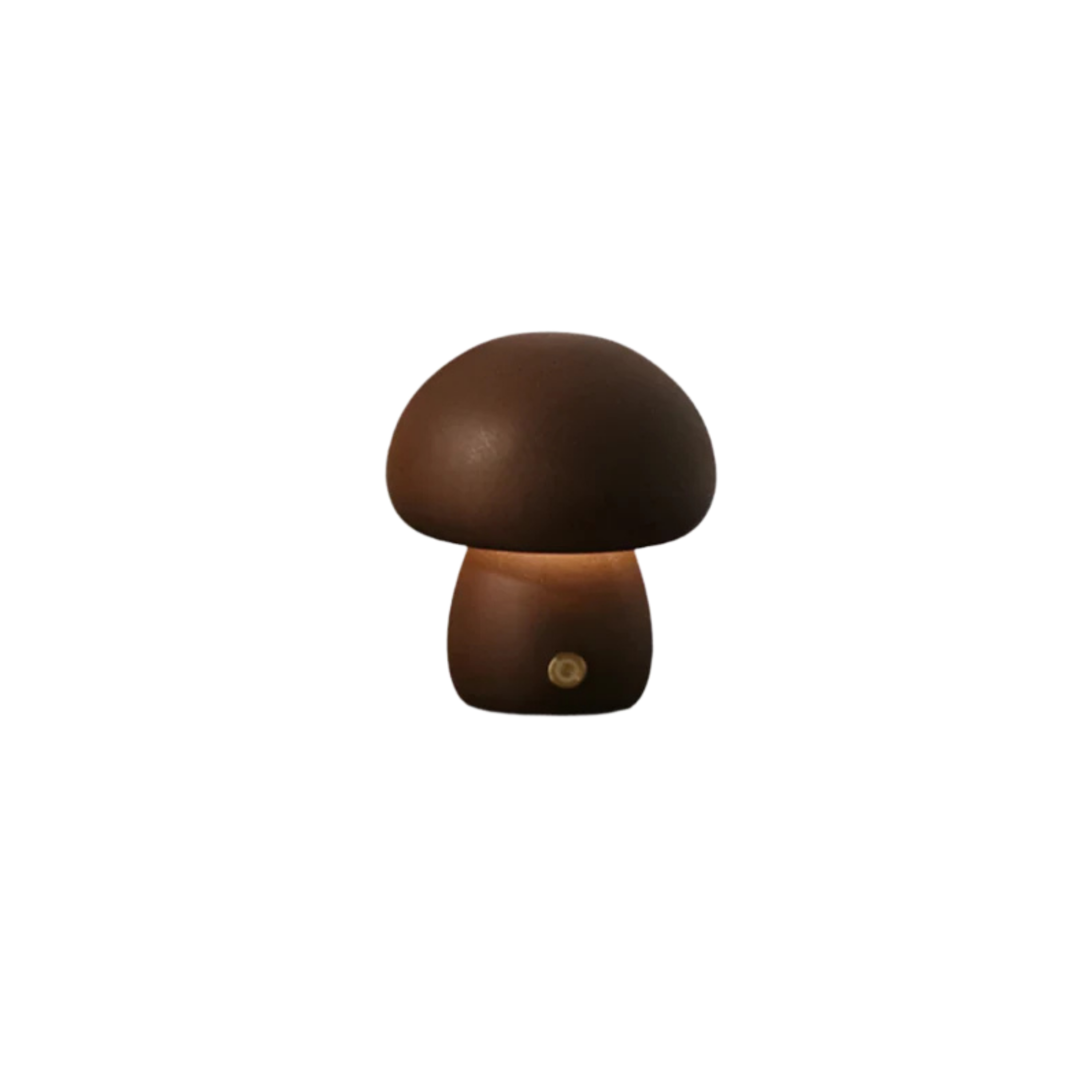 Grzybkowa LED Drewniana Lampa Stołowa