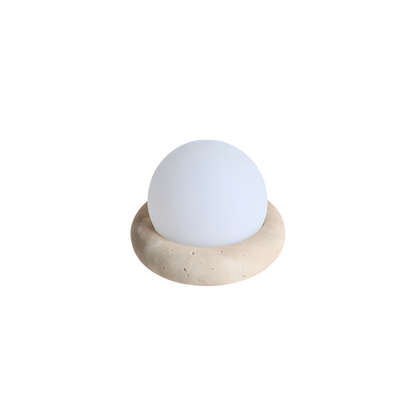 Nowoczesna kamienna lampa stołowa