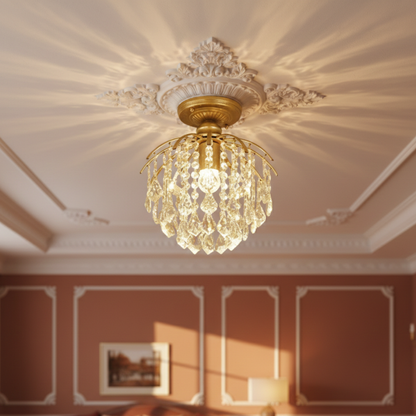 Lampa wisząca z kryształu