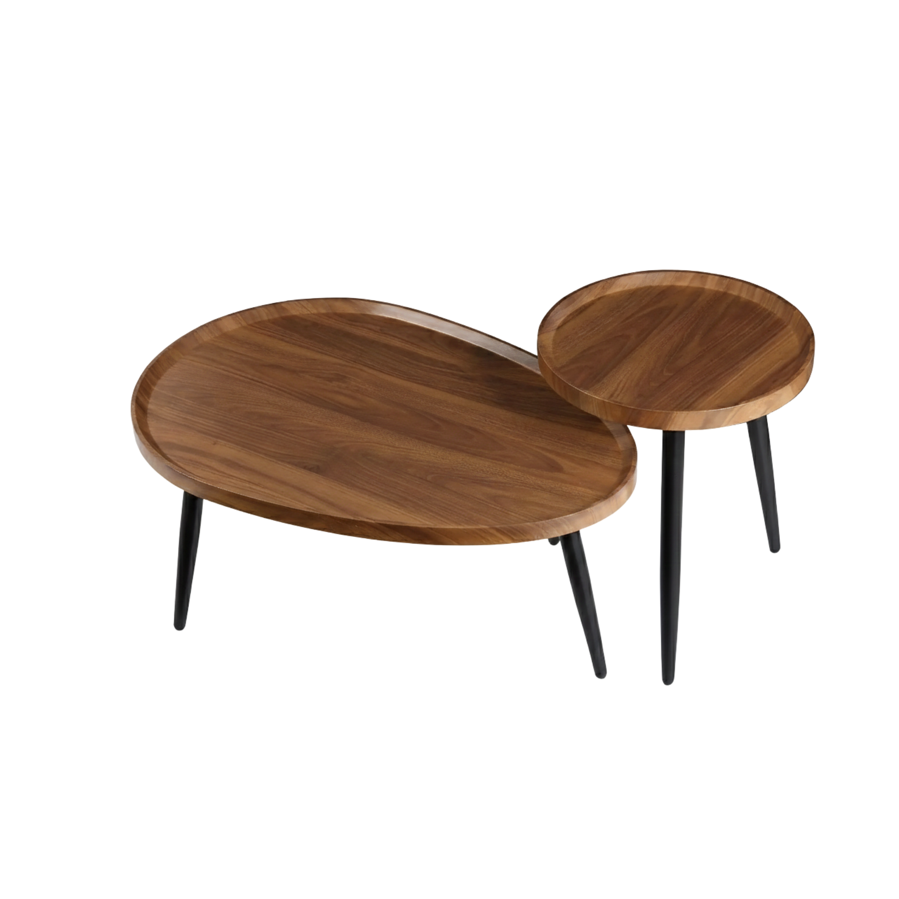 Nieregularny drewniany stolik pomocniczy