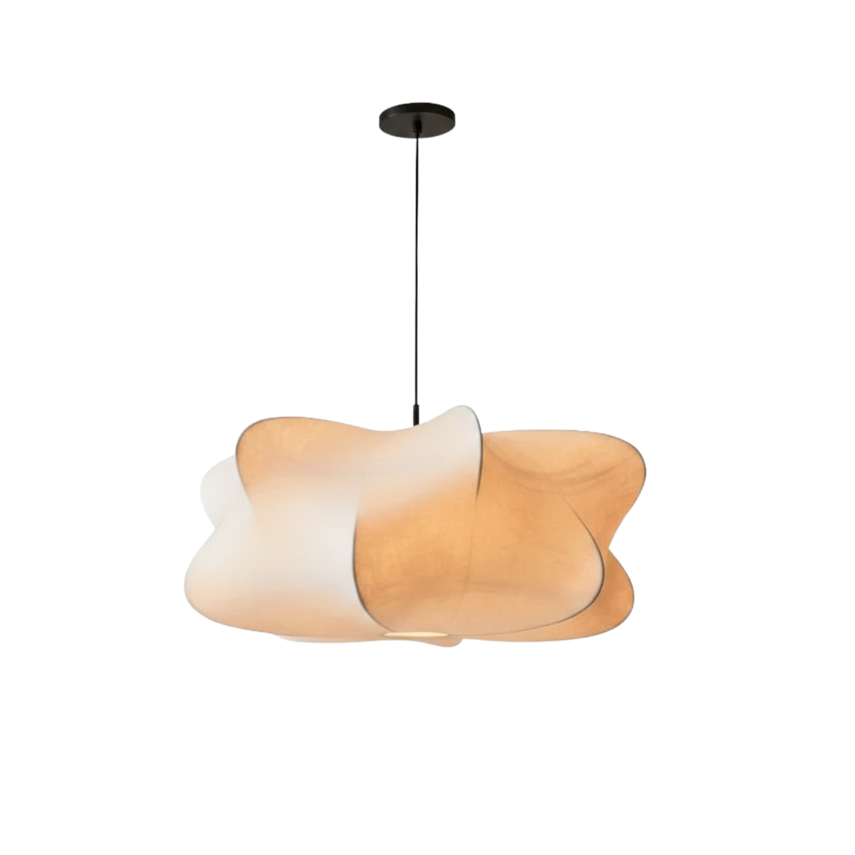 Wabi-Sabi Lampa wisząca LED z jedwabiu