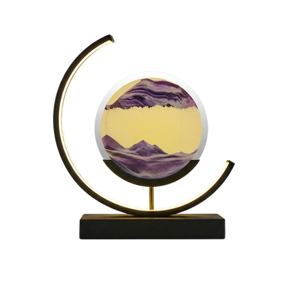 Nowoczesna lampa LED z ruchomym obrazem piaskowym