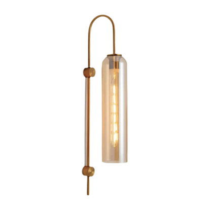 Nowoczesna szklana lampa ścienna
