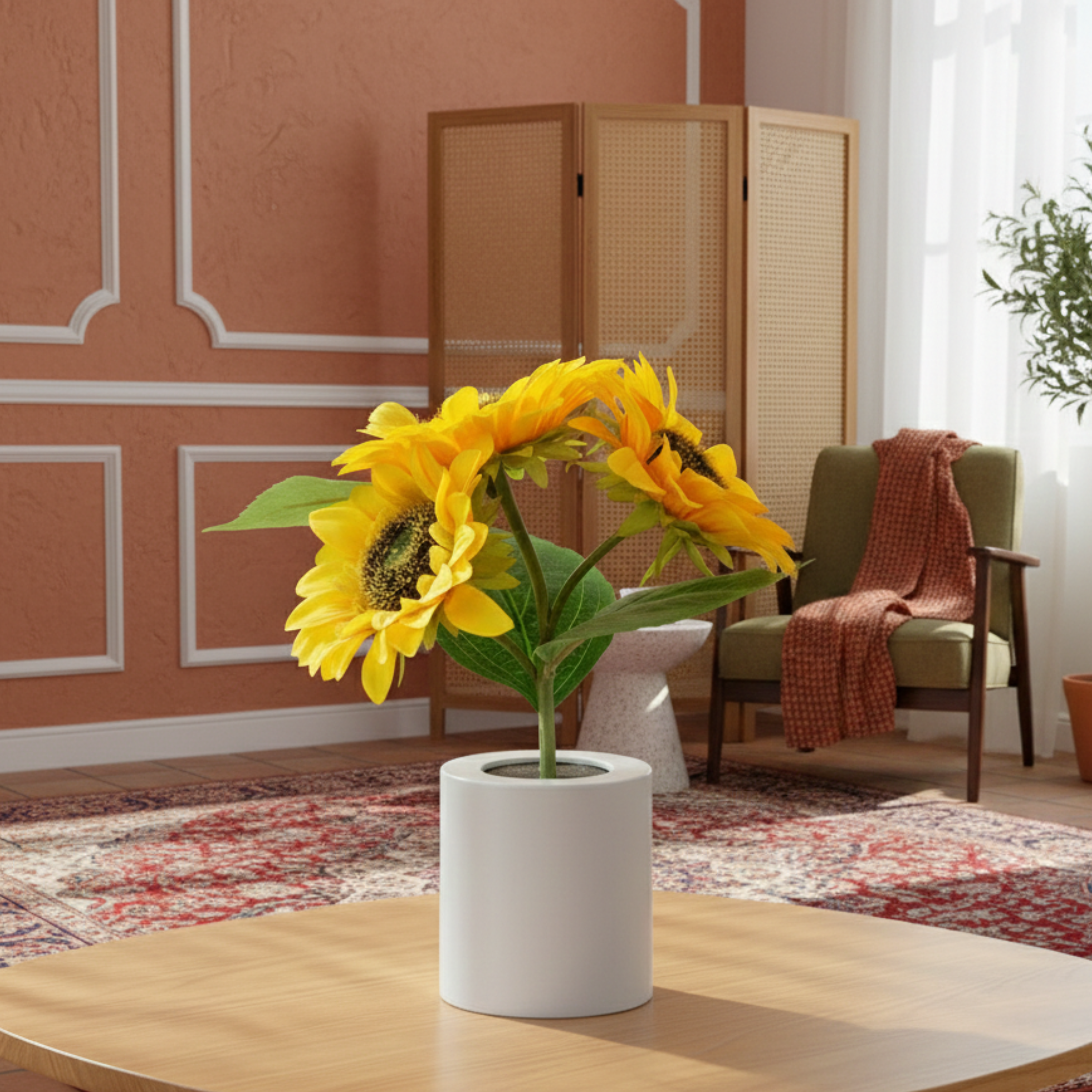 Dekoracyjna Lampa Stołowa Słonecznik