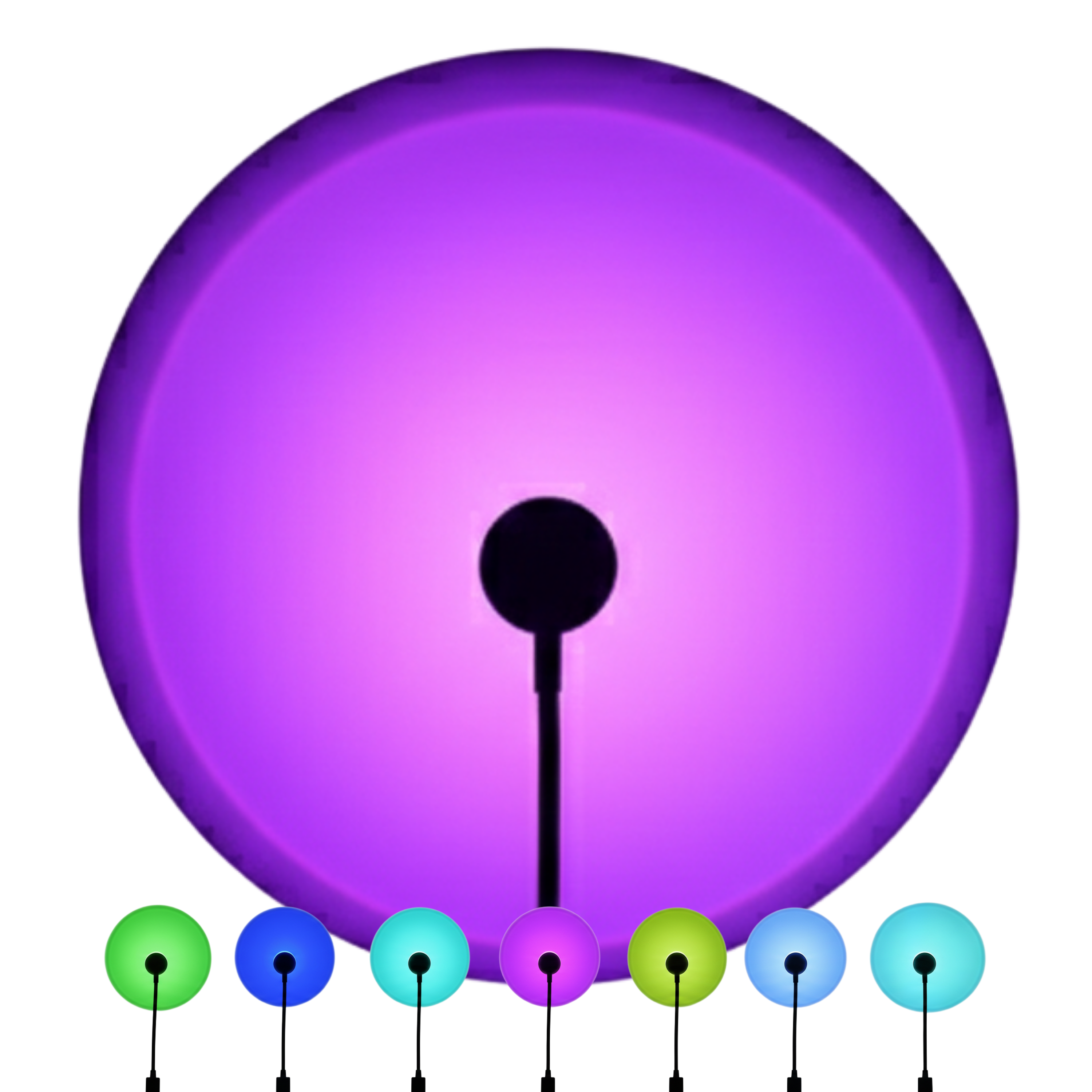 Tęczowa lampa nocna LED