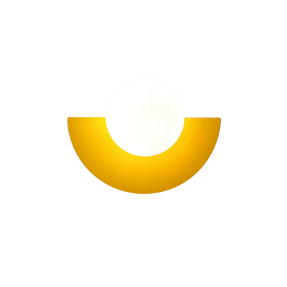 Nordycka półokrągła minimalistyczna lampa ścienna LED