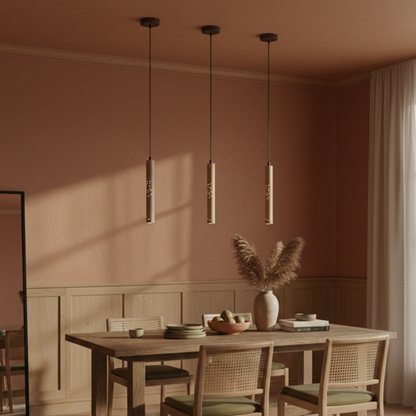 Smukła kamienna lampa wisząca LED