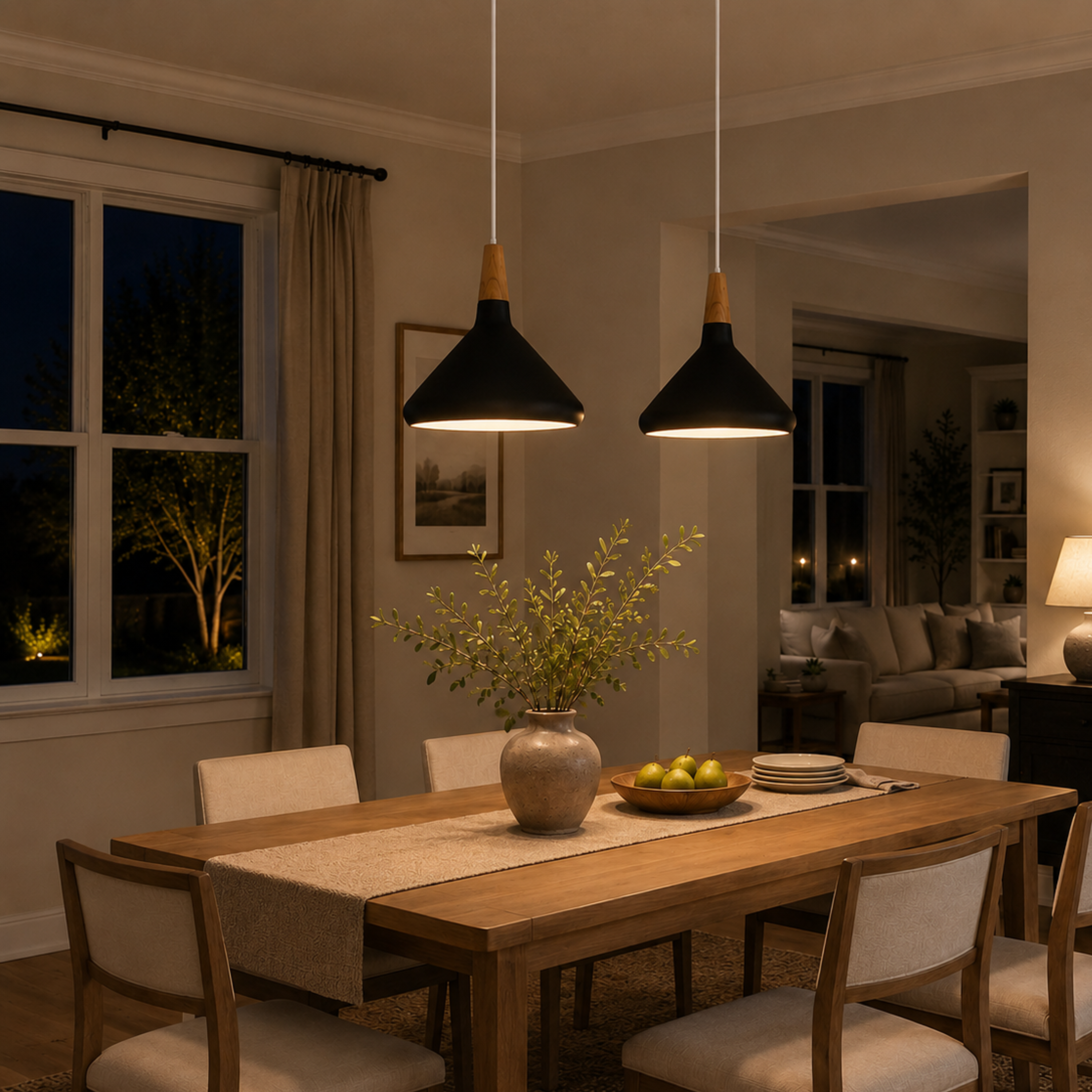 Nordic Wood Pendant Light