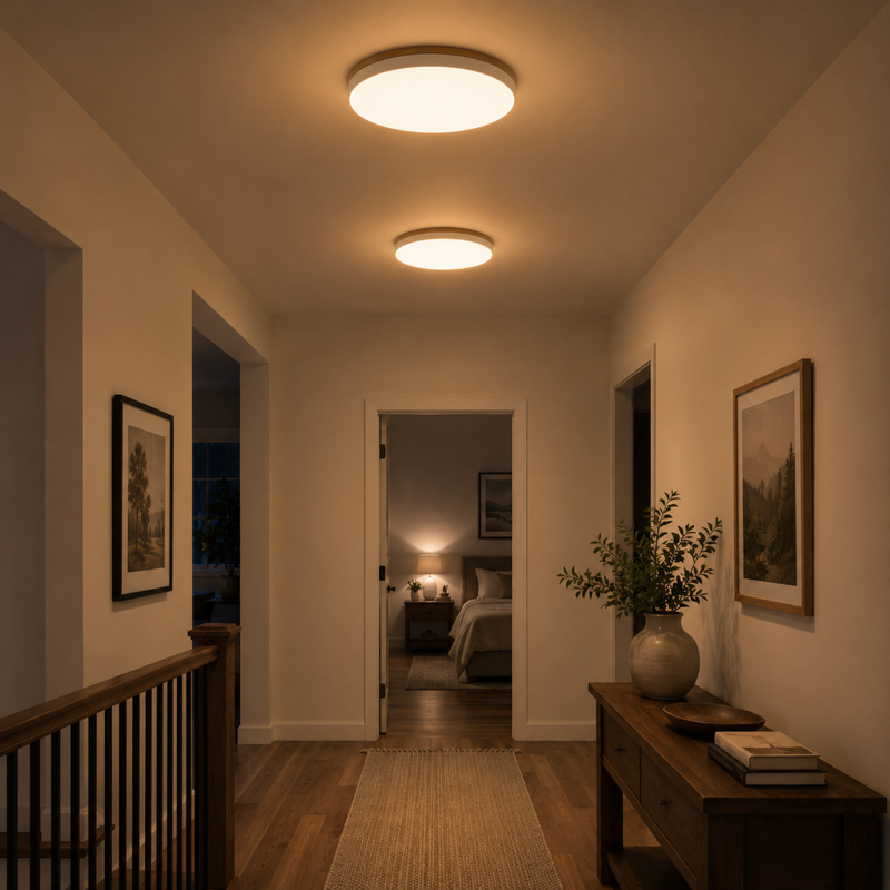 Round Disc Flush Mount Ceiling Light