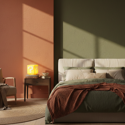 Lampa stołowa LED w kształcie znaku zapytania z dźwiękiem