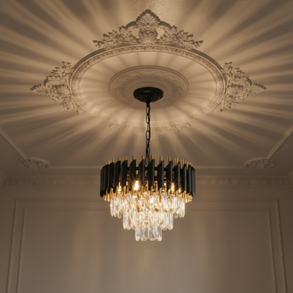 Nowoczesna kryształowa lampa sufitowa