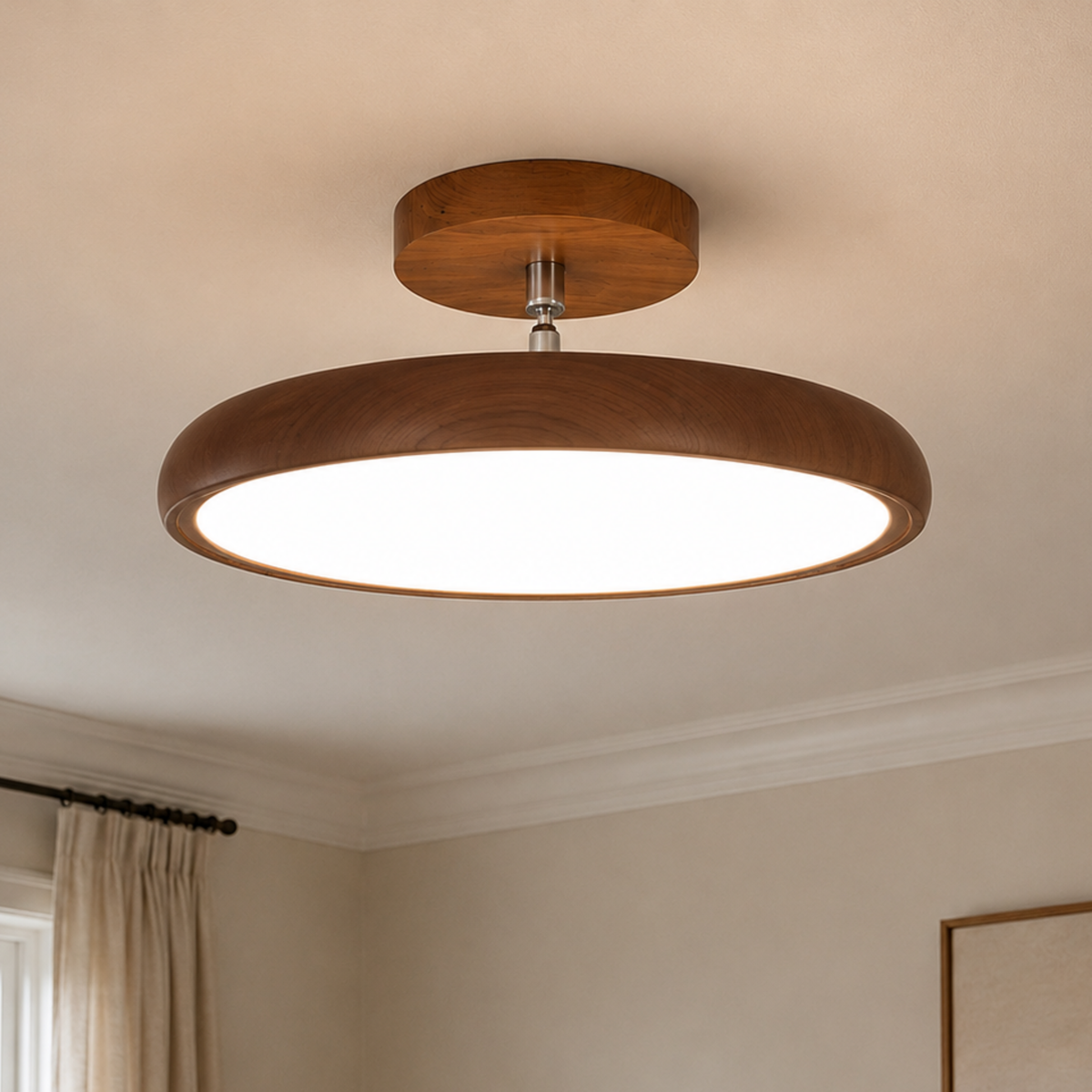 Round Retro LED Vintage Ceiling Light