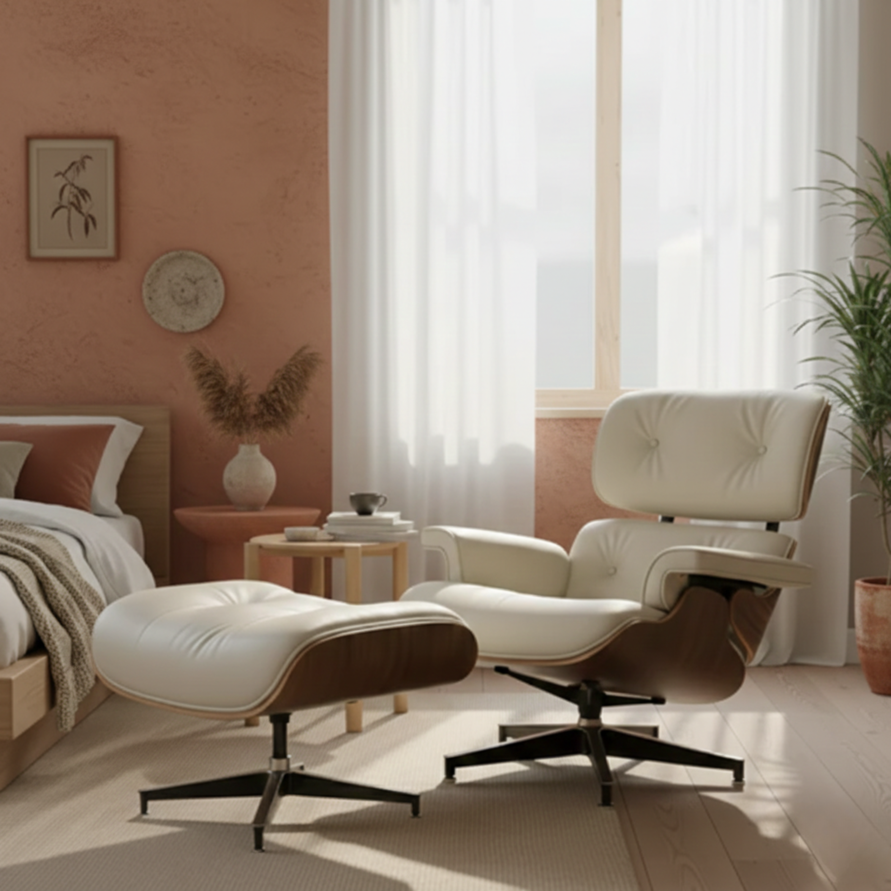 Skórzany fotel Mid-Century