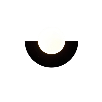 Nordycka półokrągła minimalistyczna lampa ścienna LED