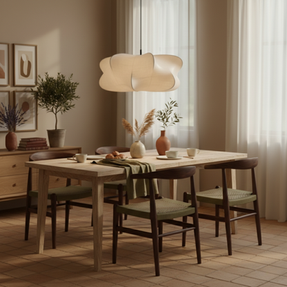 Wabi-Sabi Lampa wisząca LED z jedwabiu