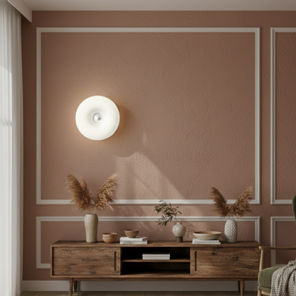 Lampa LED Bauhaus w kształcie donuta