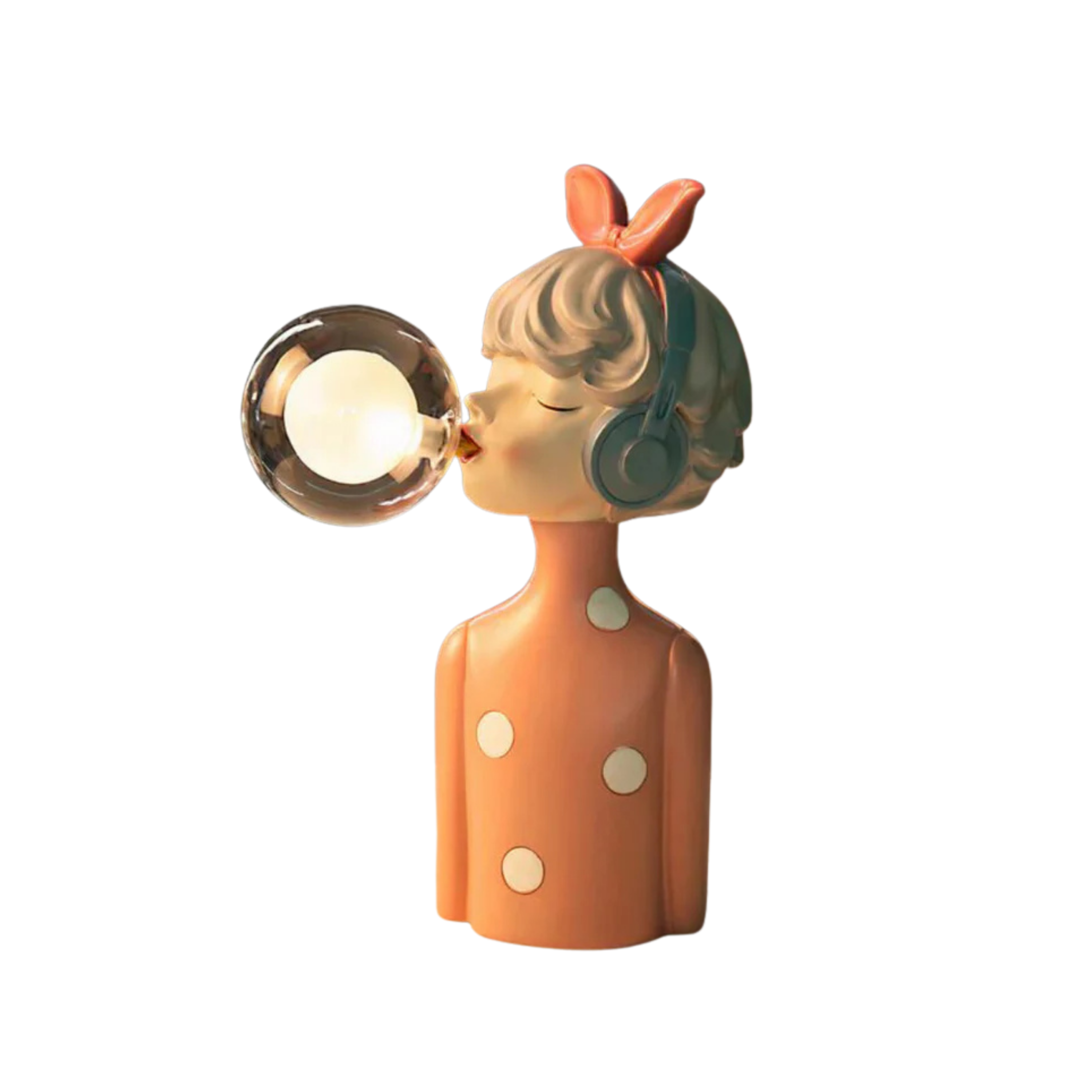 Dekoracyjna Lampa Stołowa z Figurą