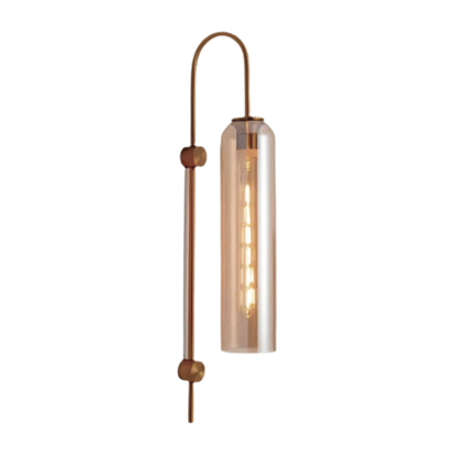 Nowoczesna szklana lampa ścienna