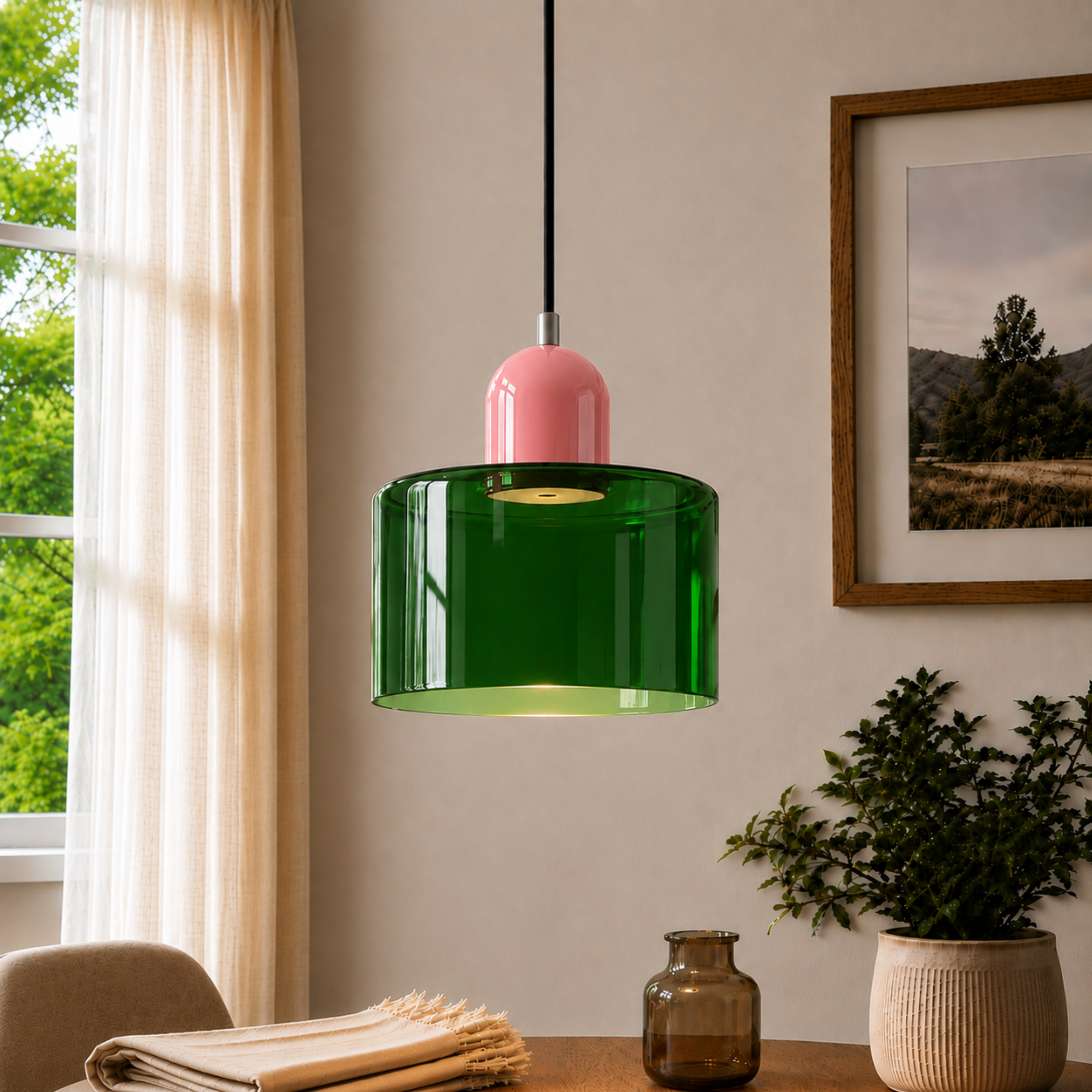 Halo Glass Pendant Light