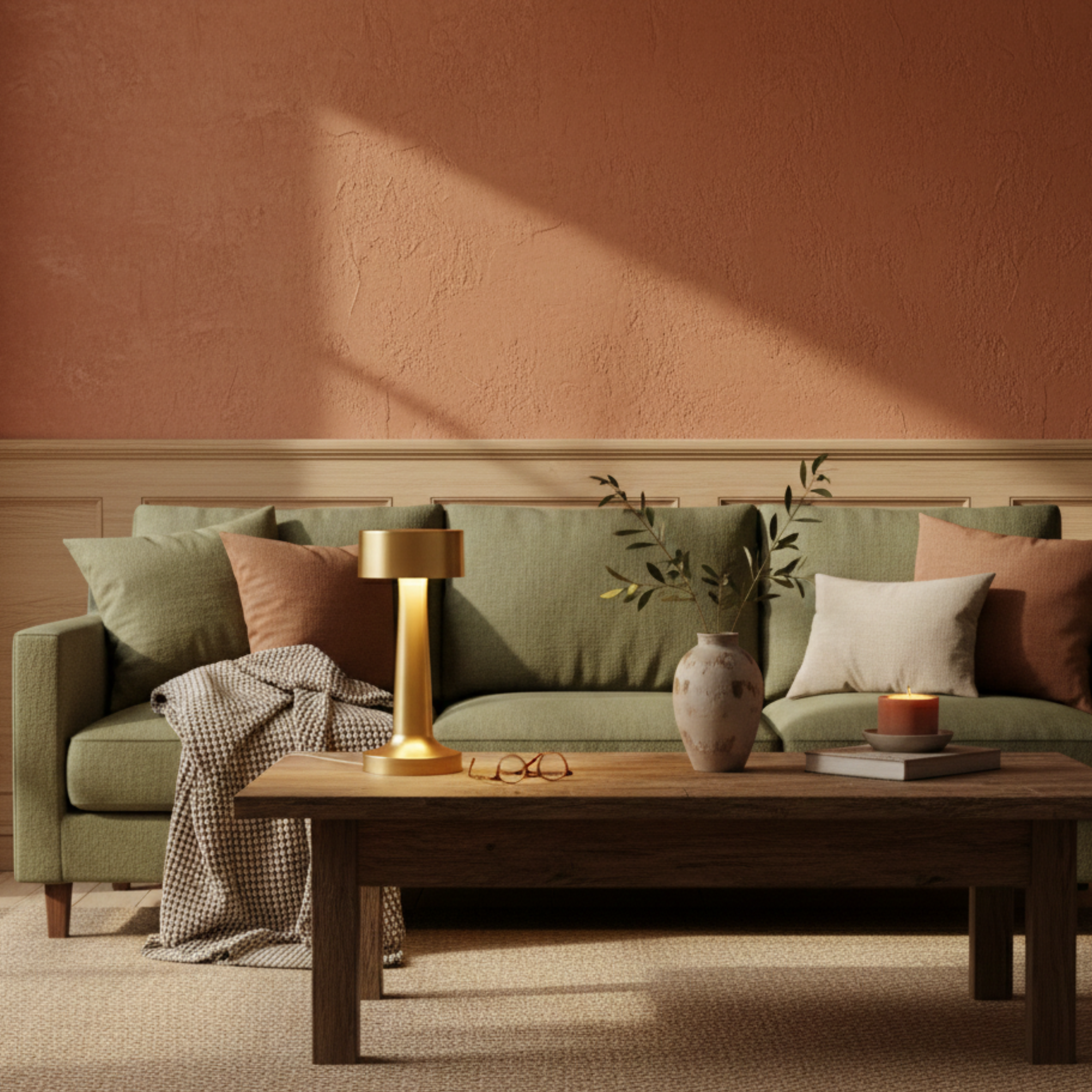 Metalowa lampa stołowa LED z funkcją dotykową