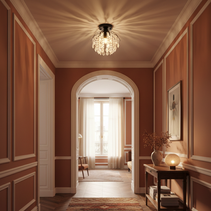 Lampa wisząca z kryształu