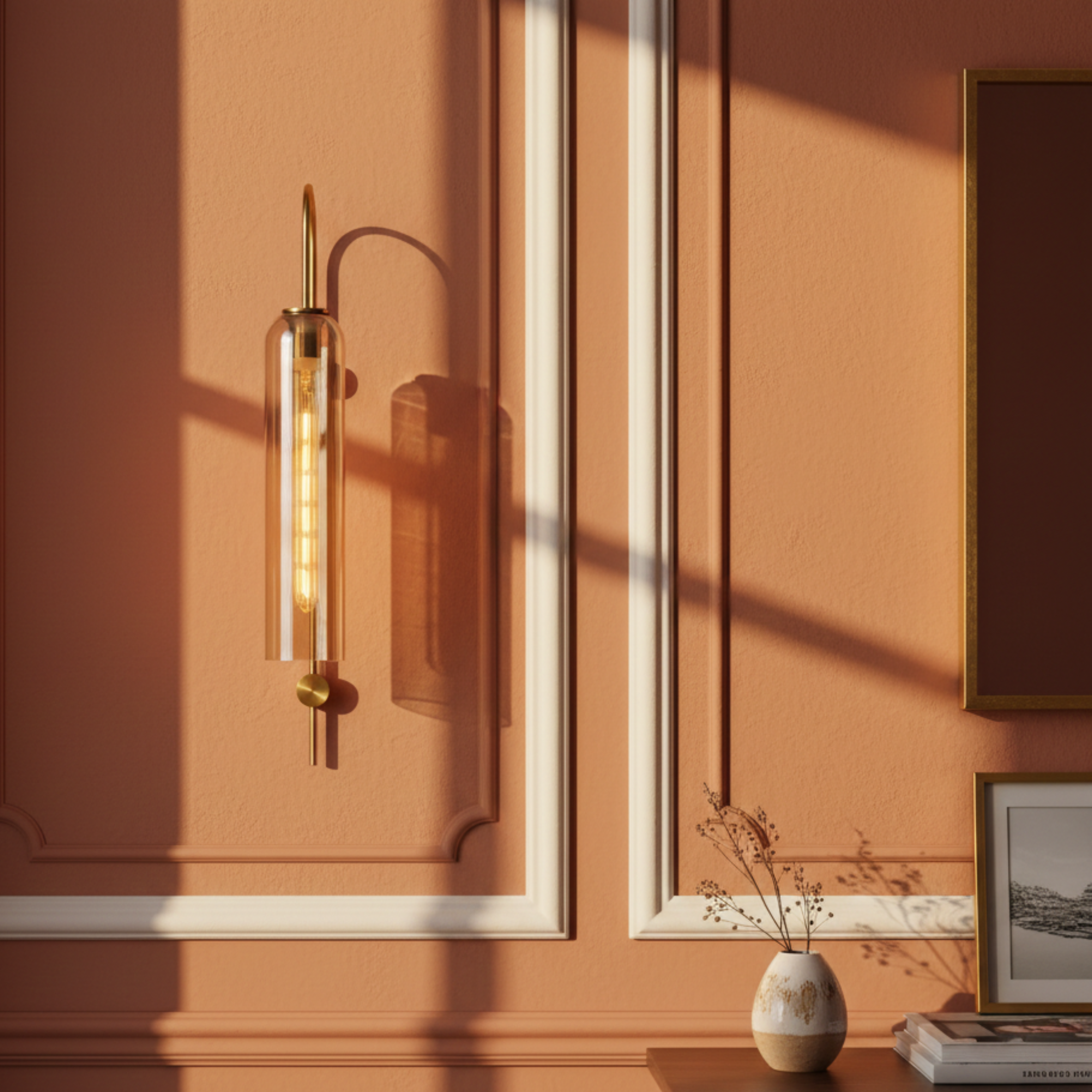 Nowoczesna designerska lampa ścienna