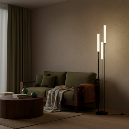 Regulowana nowoczesna minimalistyczna lampa podłogowa LED do wnętrz
