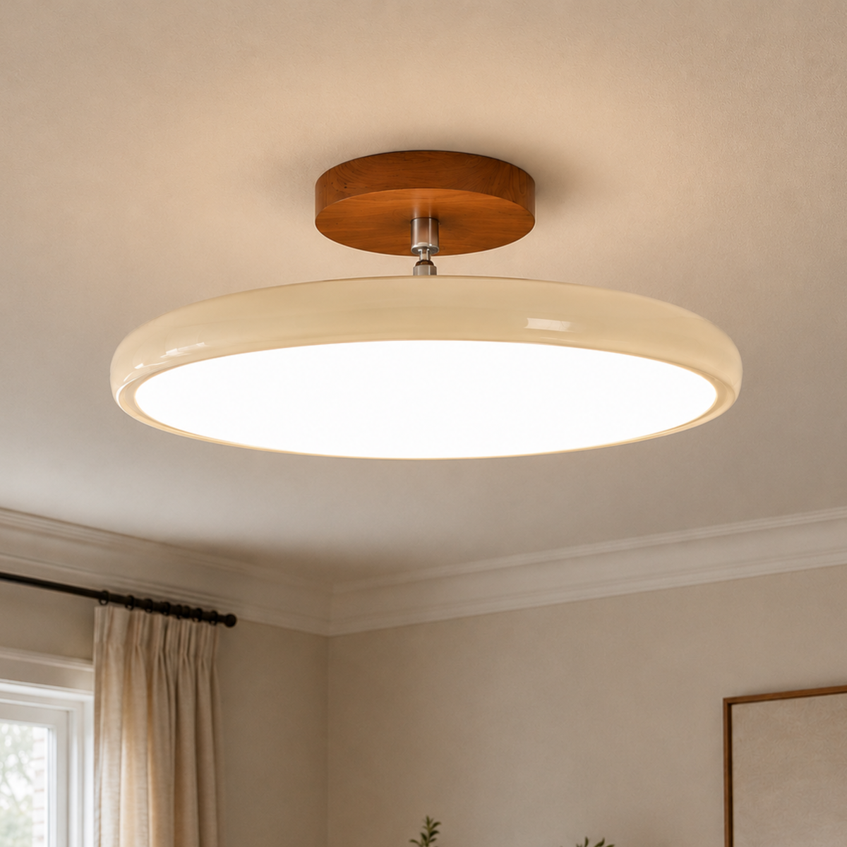 Round Retro LED Vintage Ceiling Light