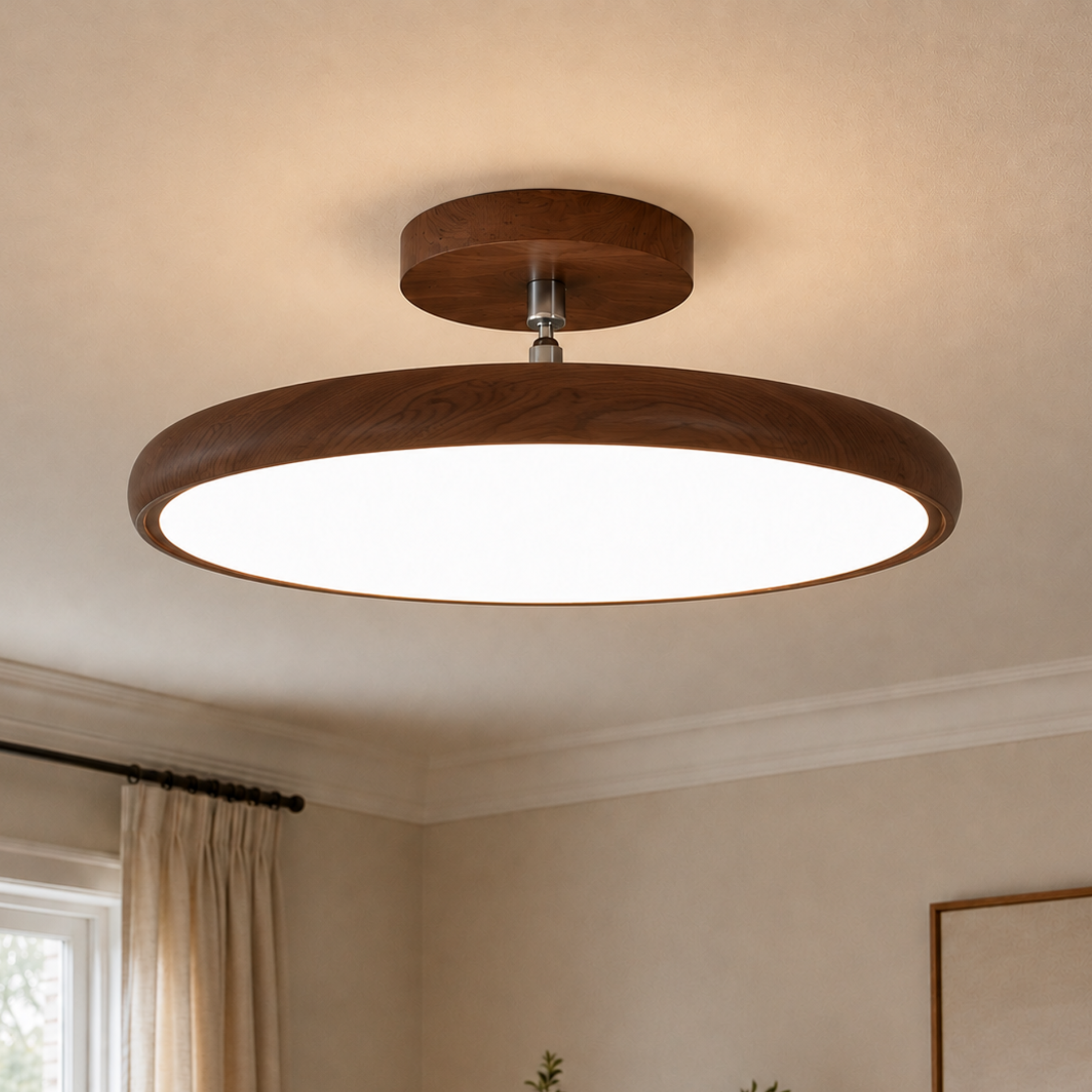 Round Retro LED Vintage Ceiling Light