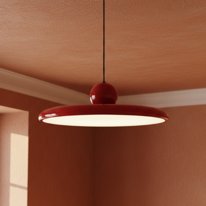 Szklana lampa wisząca w stylu Bauhaus