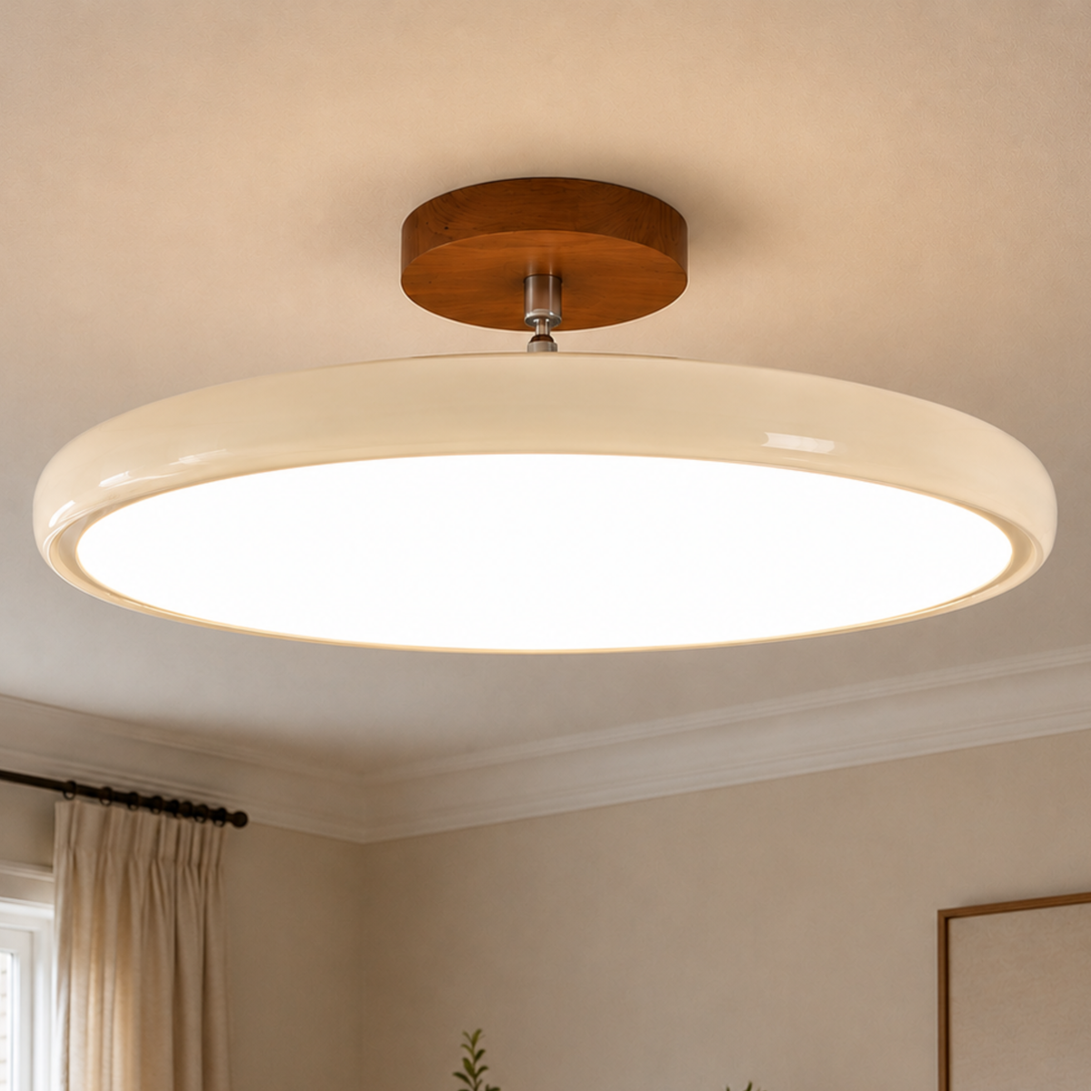 Round Retro LED Vintage Ceiling Light