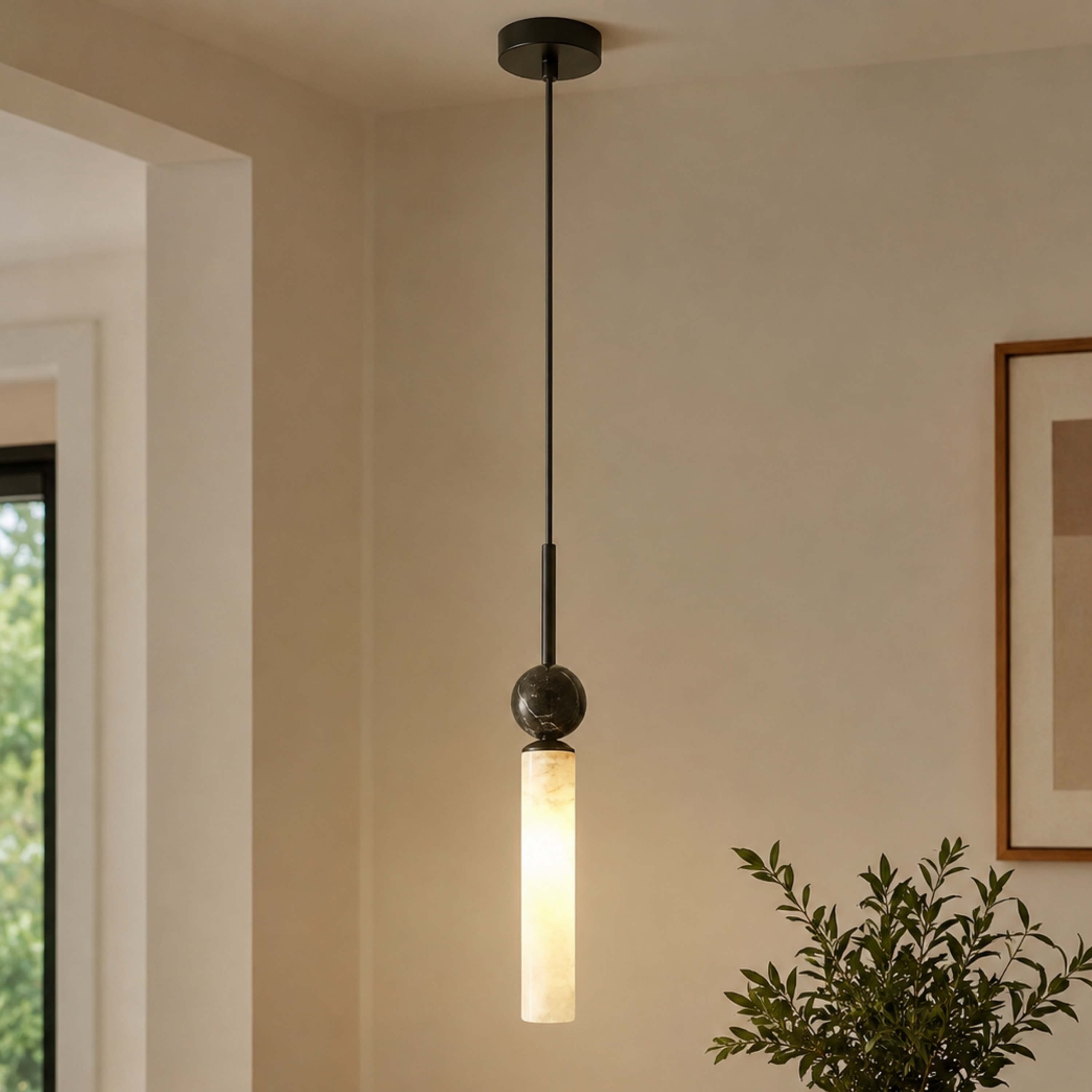 Modern LED Marble Pendant Light