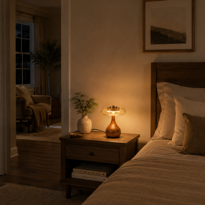 Elegant Glass LED Table Lamp