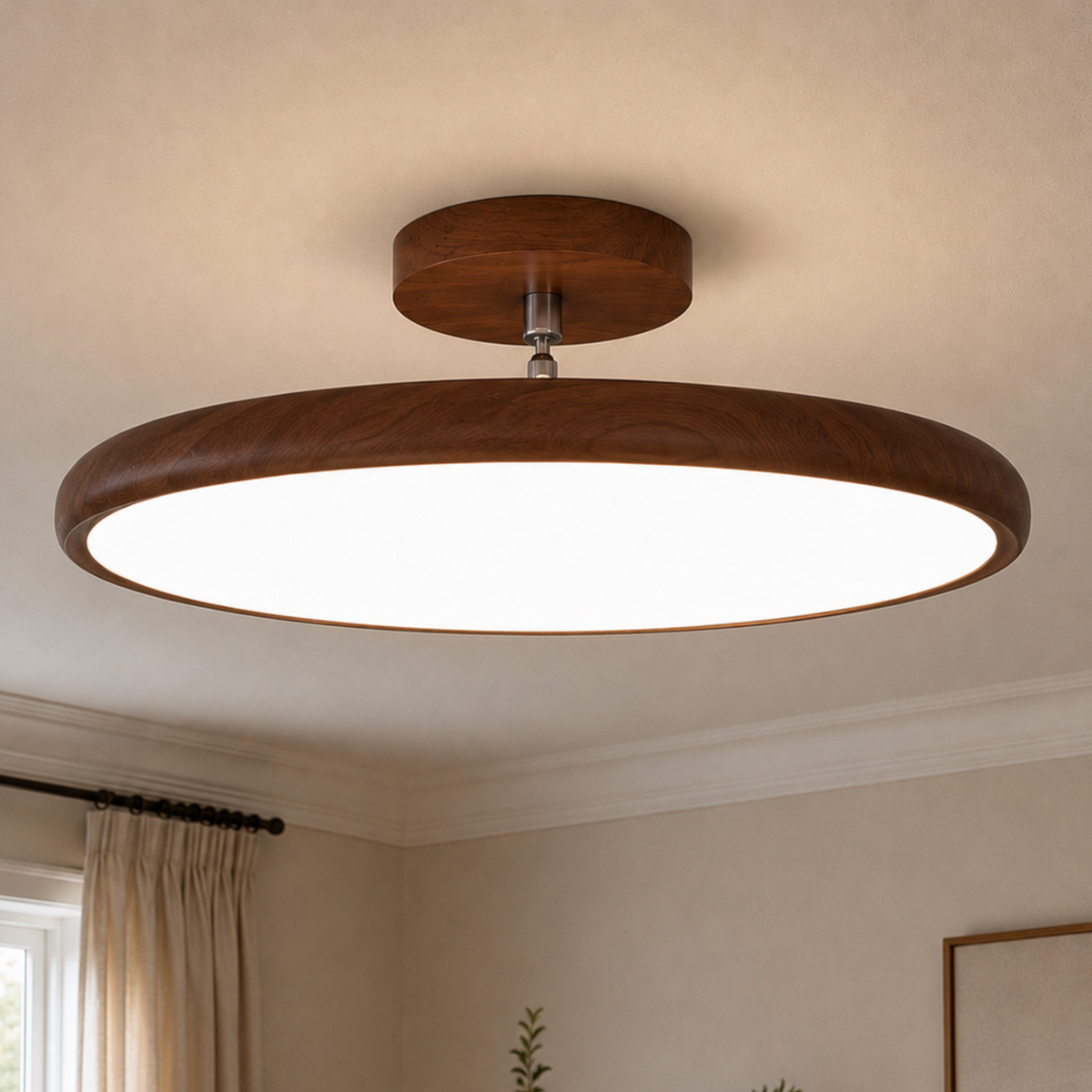Round Retro LED Vintage Ceiling Light