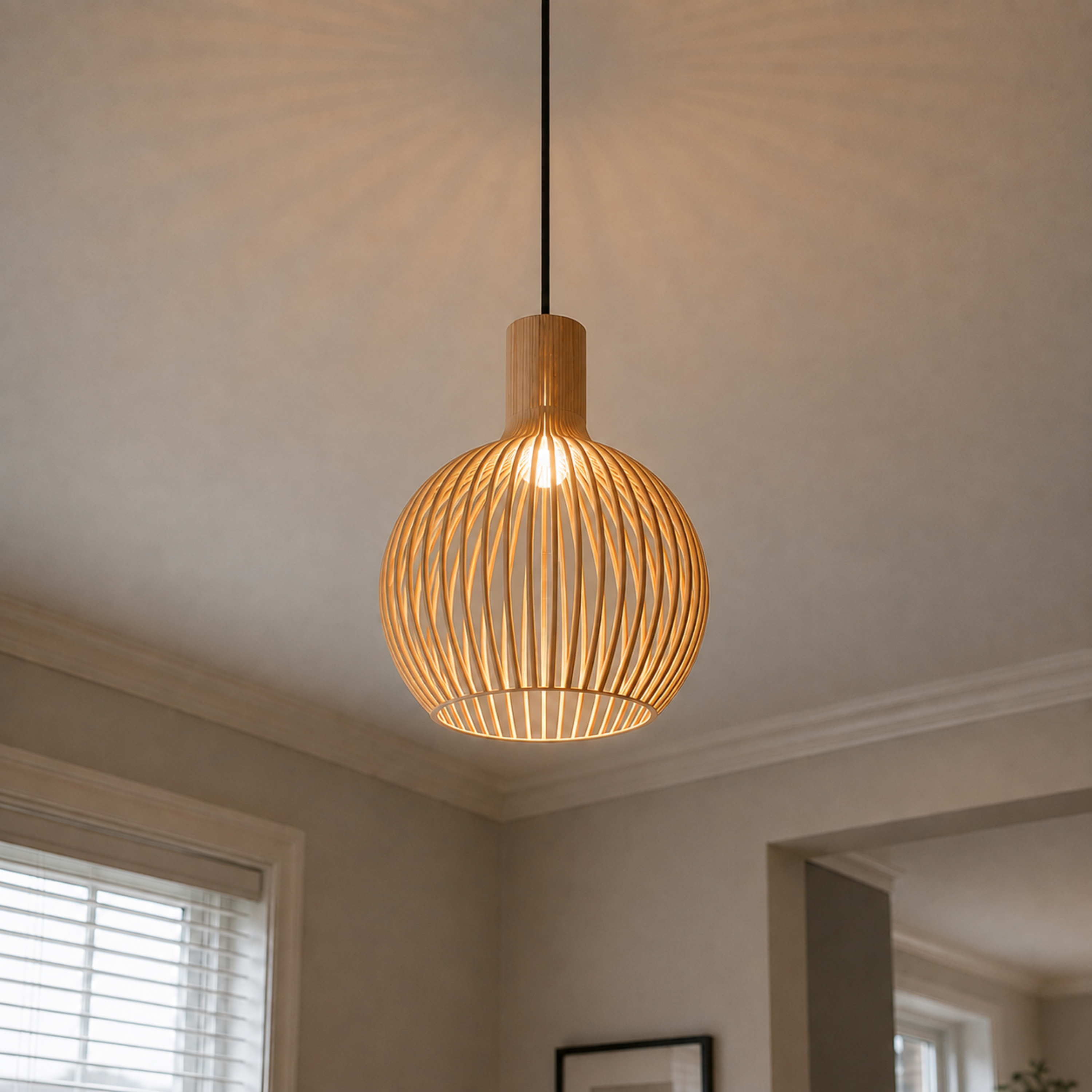 Octo 4240 Wooden Pendant Light