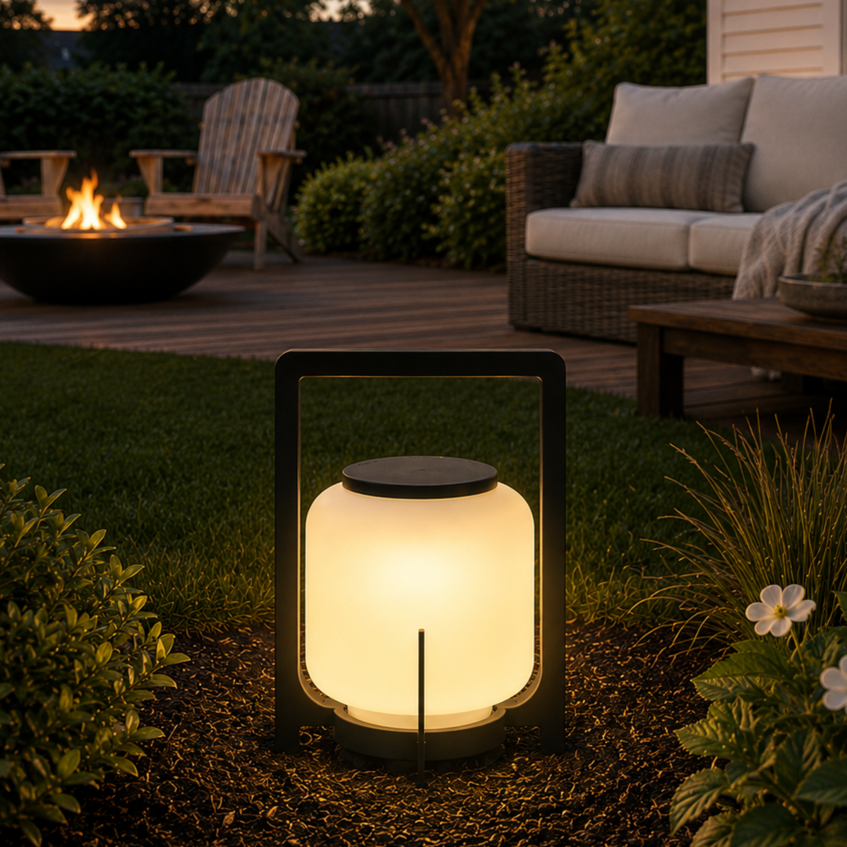 LED Solar Outdoor Lantern