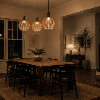 Octo 4240 Wooden Pendant Light