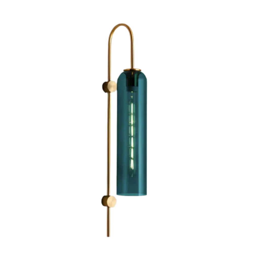Nowoczesna szklana lampa ścienna