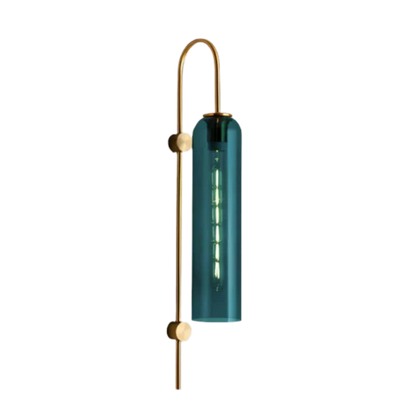 Nowoczesna szklana lampa ścienna