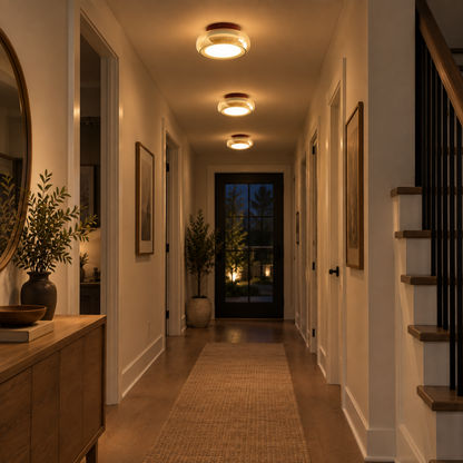 June Retro Glass Ceiling Light
