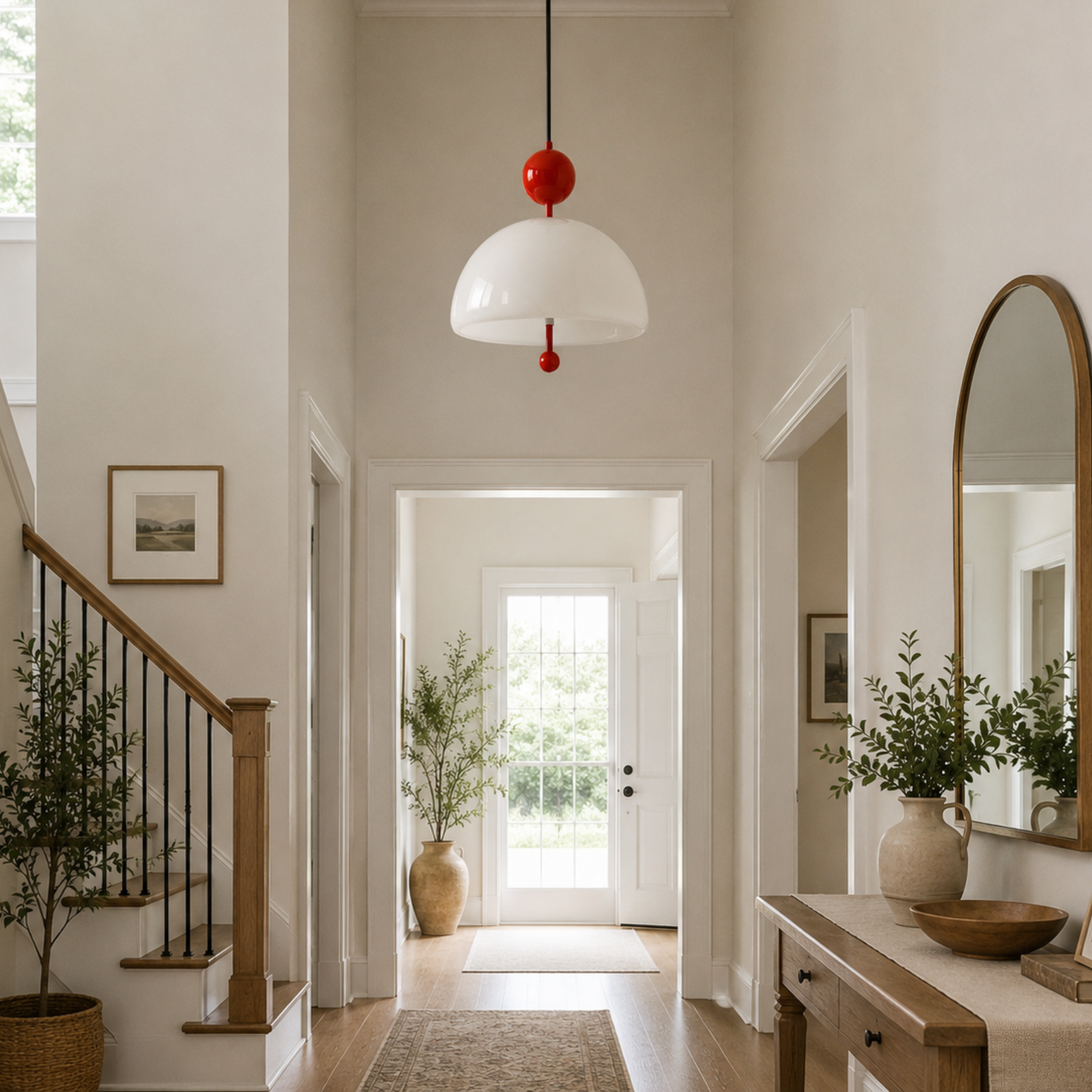 Avant-Garde Bauhaus Glass Pendant Light