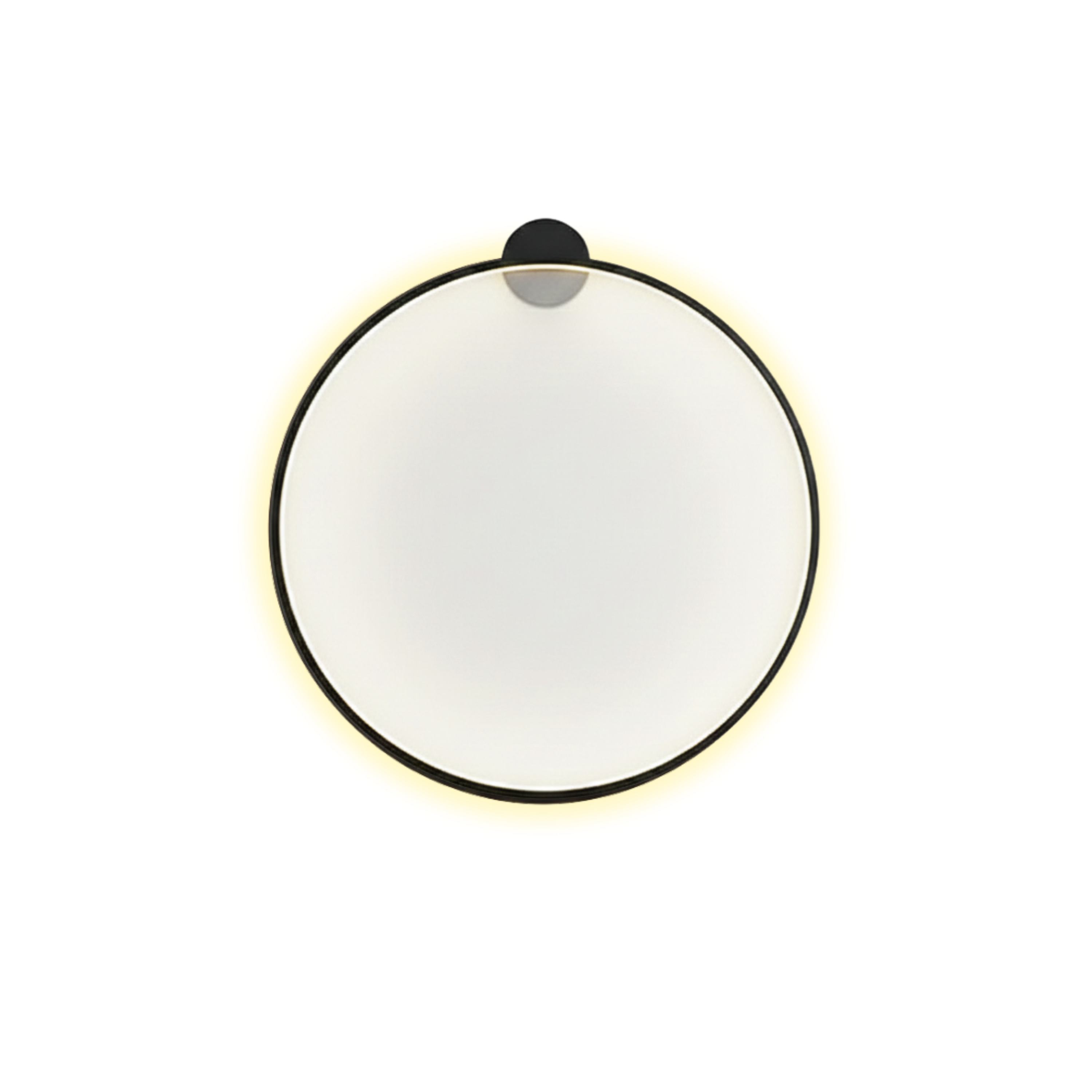 Okrągła minimalistyczna lampa ścienna